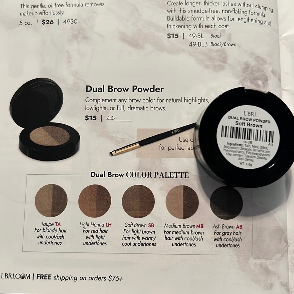 L’Bri Dual Brow Powder - Soft Brown